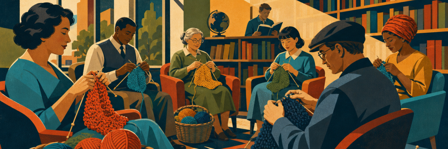 Sit & Knit Patricia Angerame hero image